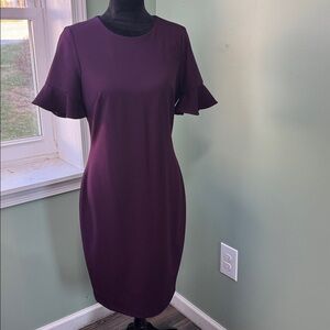 Calvin Klein plum purple Dress 10